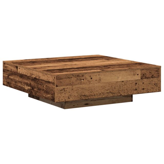 Berkfield Home Coffee Table - Old Wood, 100x100x31 cm, Made from Engineered Wood in Brown - Size: 100 x 100 x 31 cm - image 1