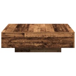 Berkfield Home Coffee Table - Old Wood, 100x100x31 cm, Made from Engineered Wood in Brown - Size: 100 x 100 x 31 cm - thumbnail 4
