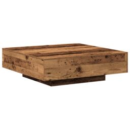 Berkfield Home Coffee Table - Old Wood, 100x100x31 cm, Made from Engineered Wood in Brown - Size: 100 x 100 x 31 cm - thumbnail 2