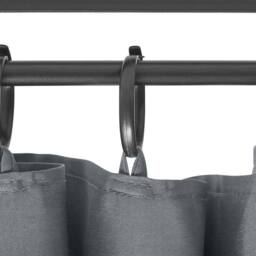 Wyld and Coco Hexagonal Garden Gazebo Black Steel Dark Grey UV Resistant - thumbnail 6