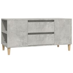 Berkfield Home TV Cabinet Concrete Grey 102x44.5x50 cm Engineered Wood - thumbnail 2