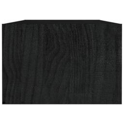 Berkfield Home Coffee Table Black 110x50x34 cm Solid Pinewood - Size: 110 x 50 x 34 cm - thumbnail 6