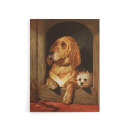 "Artery8 Dignity & Impudence Dog Portrait Landseer Canvas Wall Art in Brown - Size: W18"" x H24""" - thumbnail 1