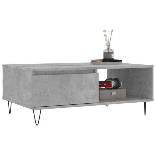 Berkfield Home Decorative Coffee Table Concrete Grey 90x60x35 cm Engineered Wood - Size: 90 x 60 x 35 cm - image 1