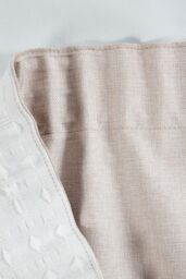 Sundour Eclipse Pencil Pleat Blackout Curtains Taped Curtain Pair in Beige - Size: 117 cm width x 137 cm drop - thumbnail 3