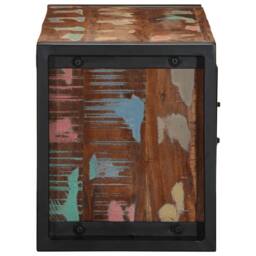 Berkfield Home TV Cabinet 80x30x35 cm Solid Wood Reclaimed in Brown - Size: 80 x 30 x 35 cm - thumbnail 4
