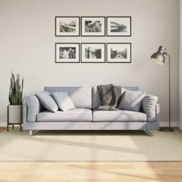 Berkfield Home Rug HUARTE Short Pile Soft & Washable Cream 160x230 cm - Size: Medium - thumbnail 2