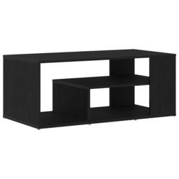 Berkfield Home Coffee Table Black Oak 100x50x40 cm Engineered Wood - Size: 100 x 50 x 40 cm - thumbnail 5