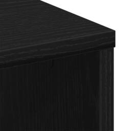 Berkfield Home Coffee Table Black Oak 100x50x40 cm Engineered Wood - Size: 100 x 50 x 40 cm - thumbnail 7