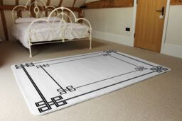 Benjamin Tate Design Roman Style Ornamental Frame Rug in Natural - Size: Large - thumbnail 3