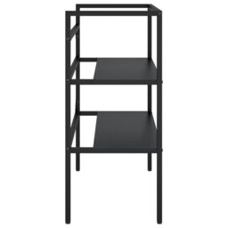 Berkfield Home Bathroom Washbasin Frame Black 79x38x83 cm Iron - Size: 79 x 38 x 83 cm - thumbnail 4