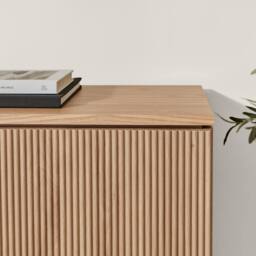 FurnitureboxUK Penrose Oak Wood Sideboard in Light Brown - thumbnail 5