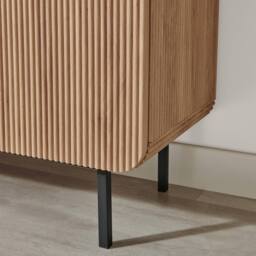 FurnitureboxUK Penrose Oak Wood Sideboard in Light Brown - thumbnail 7