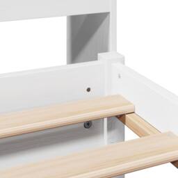 Berkfield Home Bookcase Bed without Mattress White 160x200cm Solid Wood Pine - Size: 160x200 cm - thumbnail 9