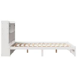 Berkfield Home Bookcase Bed without Mattress White 160x200cm Solid Wood Pine - Size: 160x200 cm - thumbnail 7