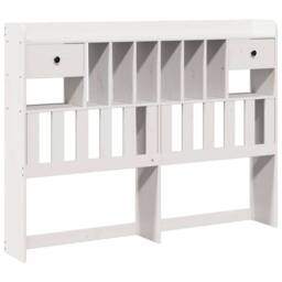 Berkfield Home Bookcase Bed without Mattress White 160x200cm Solid Wood Pine - Size: 160x200 cm - thumbnail 6