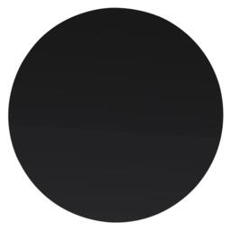 Berkfield Home Table Top Tempered Glass Round 600 mm in Black - thumbnail 2