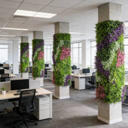 INMTFEI Artificial Hedge Panel 100x100cm Faux Green Wall Privacy Screen - Size: 1 Pack - thumbnail 5