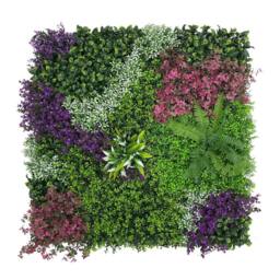 INMTFEI Artificial Hedge Panel 100x100cm Faux Green Wall Privacy Screen - Size: 1 Pack - thumbnail 1