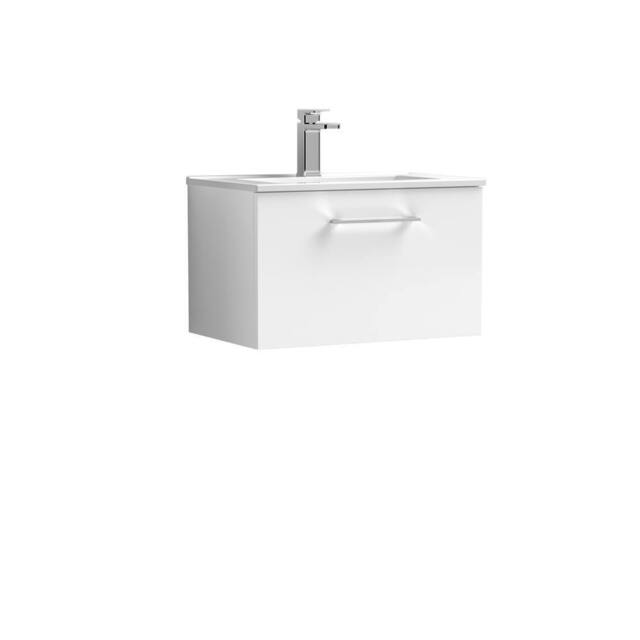 Balterley Bathroom 1 Soft Close Drawer, Wall Hung Vanity Unit, White, 440mm in White - image 1