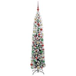 Berkfield Home Artificial Christmas Tree with 300 LEDs with Stand Green 210 cm - thumbnail 6