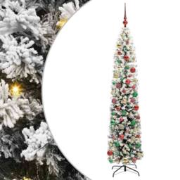 Berkfield Home Artificial Christmas Tree with 300 LEDs with Stand Green 210 cm - thumbnail 2