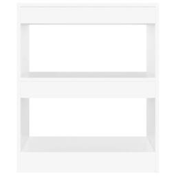 Berkfield Home Classic Book Cabinet/Room Divider White 60x30x72 cm - Size: 60 x 30 x 72 cm - thumbnail 5