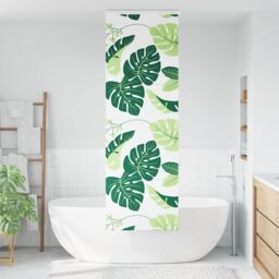 Berkfield Home Shower Roller Blind with Cassette 60x240 cm Fabric Width 56 cm in Green - thumbnail 2