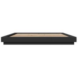 Berkfield Home Durable Bed Frame with LED Lights without Mattress Black 180x200cm - Size: Super King - thumbnail 5