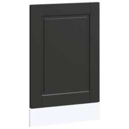 Berkfield Home Dishwasher Panel Porto Black 45x1, 5x67 cm Engineered Wood - thumbnail 2