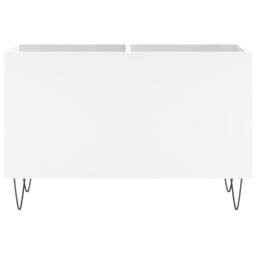 Berkfield Home Record Cabinet White 74.5x38x48 cm Engineered Wood - thumbnail 4