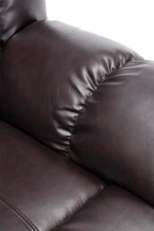 More4Homes Seattle 3 Seater Electric High Back Bonded Leather Recliner Sofa in Brown - thumbnail 6