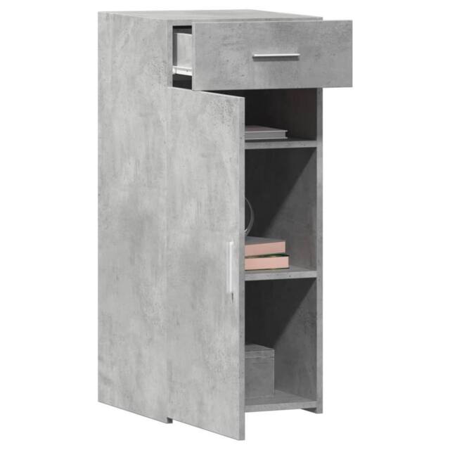 Berkfield Home Sideboard Concrete Grey 40x42.5x93 cm Engineered Wood - image 1