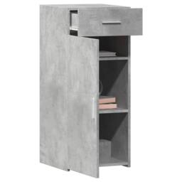 Berkfield Home Sideboard Concrete Grey 40x42.5x93 cm Engineered Wood - thumbnail 1