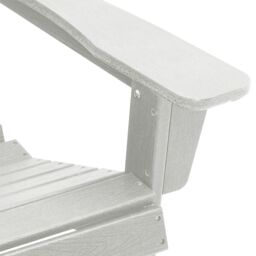 Berkfield Home Adirondack Chairs with Footrests 2 pcs White HDPE - thumbnail 9