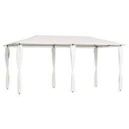 Berkfield Home Gazebo with Post Covers 3x6x2.6 m Cream 160 g/m ² in Beige - thumbnail 1