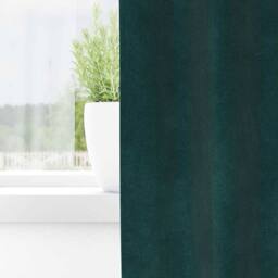 Berkfield Home Elegant Blackout Curtains with Hanging Loops 2 pcs Dark Green Velvet