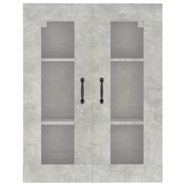 Berkfield Home Hanging Wall Cabinet Concrete Grey 69.5x34x90 cm - image 1