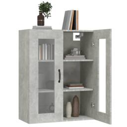 Berkfield Home Hanging Wall Cabinet Concrete Grey 69.5x34x90 cm - thumbnail 7