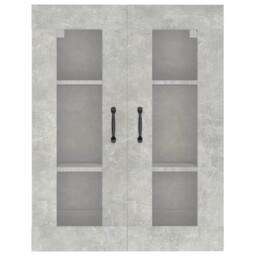Berkfield Home Hanging Wall Cabinet Concrete Grey 69.5x34x90 cm - thumbnail 1
