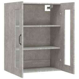 Berkfield Home Hanging Wall Cabinet Concrete Grey 69.5x34x90 cm - thumbnail 5