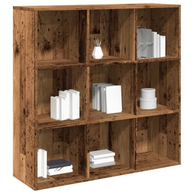 Berkfield Home Book Cabinet Old Wood 98x29x97.5 cm in Brown - image 1