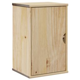 Berkfield Home Bathroom Wall Cabinet OTTA 35x30x55 cm Solid Wood Pine in Brown - Size: 35 x 30 x 55 cm - thumbnail 2