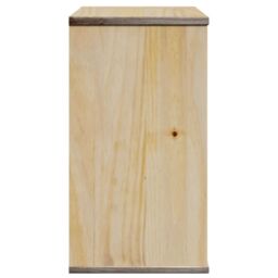 Berkfield Home Bathroom Wall Cabinet OTTA 35x30x55 cm Solid Wood Pine in Brown - Size: 35 x 30 x 55 cm - thumbnail 5