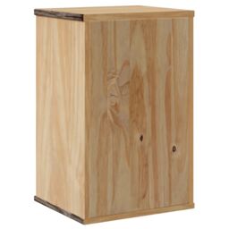 Berkfield Home Bathroom Wall Cabinet OTTA 35x30x55 cm Solid Wood Pine in Brown - Size: 35 x 30 x 55 cm - thumbnail 6
