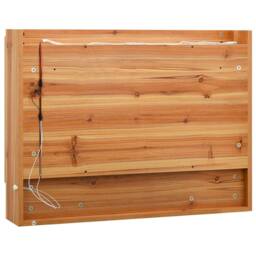 Berkfield Home LED Bathroom Mirror Cabinet Oak 80x15x60 cm MDF in Brown - Size: 80 x 15 x 60 cm - thumbnail 6