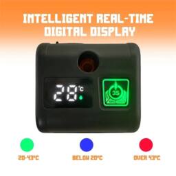 Nordara Rechargeable Electric Camping Shower with 2M Hose in Orange - Size: 180 cm width x 180 cm drop - thumbnail 2