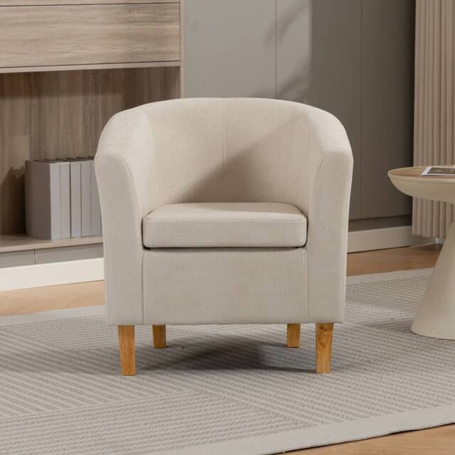 Artemis Home Millie Fabric Accent Chair in Beige - Size: 1 Pack - image 1