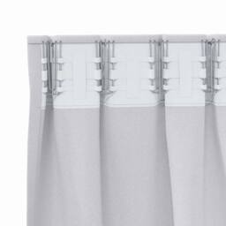 Berkfield Home Modern Curtains with Curtains 2 pcs Pale grey 260 x 140 cm Polyester - thumbnail 5