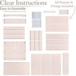 Christow Pink Chest of Drawers Modern 3 Drawer Bedroom Storage Unit Furniture Cabinet - thumbnail 6